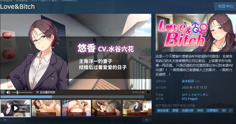 图片[3]-4371[探索RPG/NTR/人妻/堕落] 爱与婊子 Love&Bitch Ver1.1 STEAM官方中文版 [590M]-ACG俱乐部 - 各类游戏免费下载